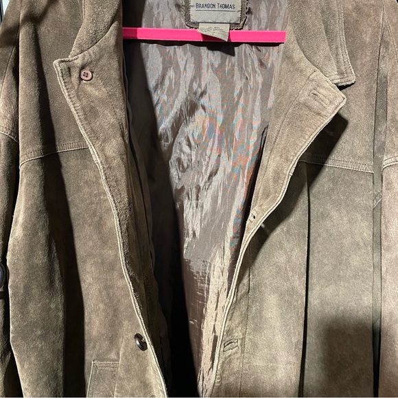 Brandon Thomas suede leather brown jacket - Picture 7 of 8